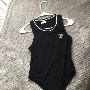 Black USA Bodysuit